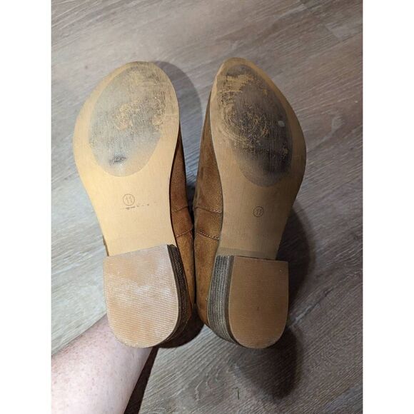 New Boutique‎ by Corkys Cognac Booties Fall Crisp Ankle Boots Shoes Women’s 11 - Picture 12 of 15